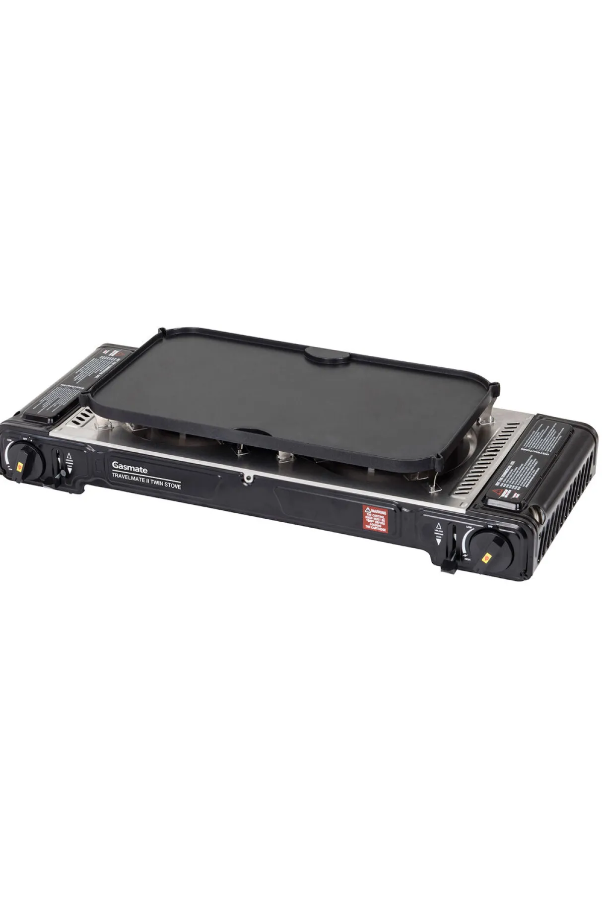 Macpac Stoves>Gasmate Travelmate Ii Ss Twin Butane Stove With Hotplate