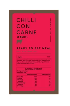 Macpac Freeze Dried Food>Go Native Chilli Con Carne