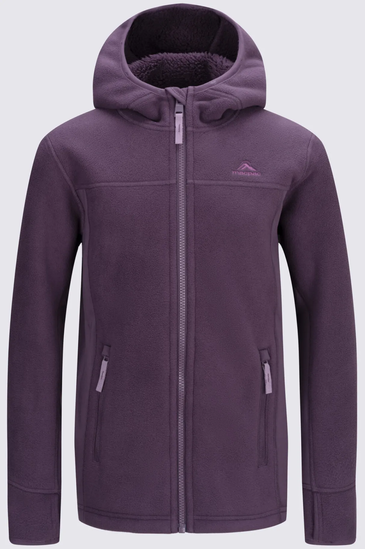 Macpac Fleece Tops> Kids' Mini Mountain Hooded Fleece Jacket