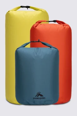 Macpac Dry Bags, Stuff Sacks & Mesh Bags> Lightweight Dry Bags — 3 Pack 15/20/25L