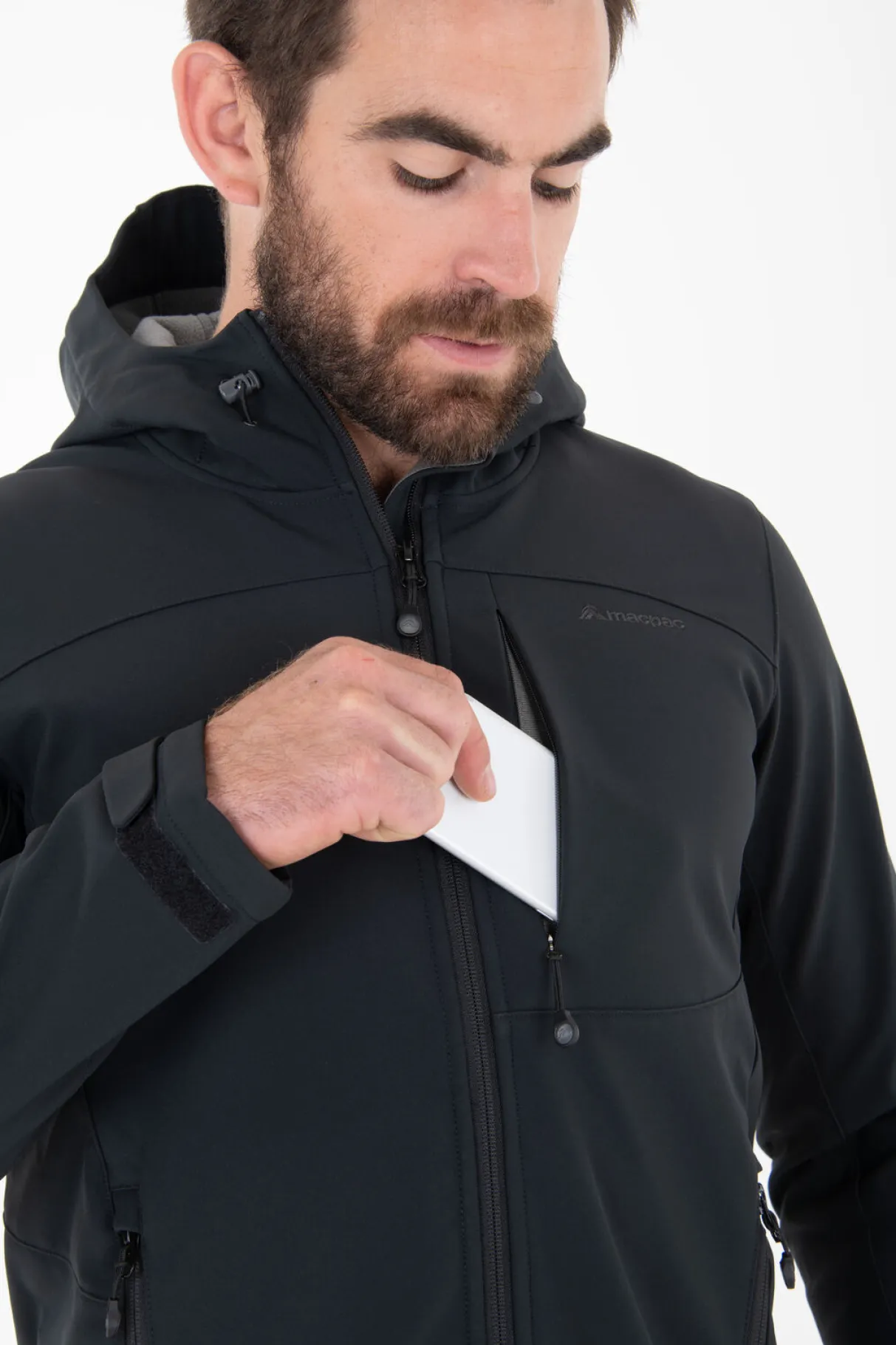 Macpac Hiking> Men'S Sabre Hooded Softshell Jacket