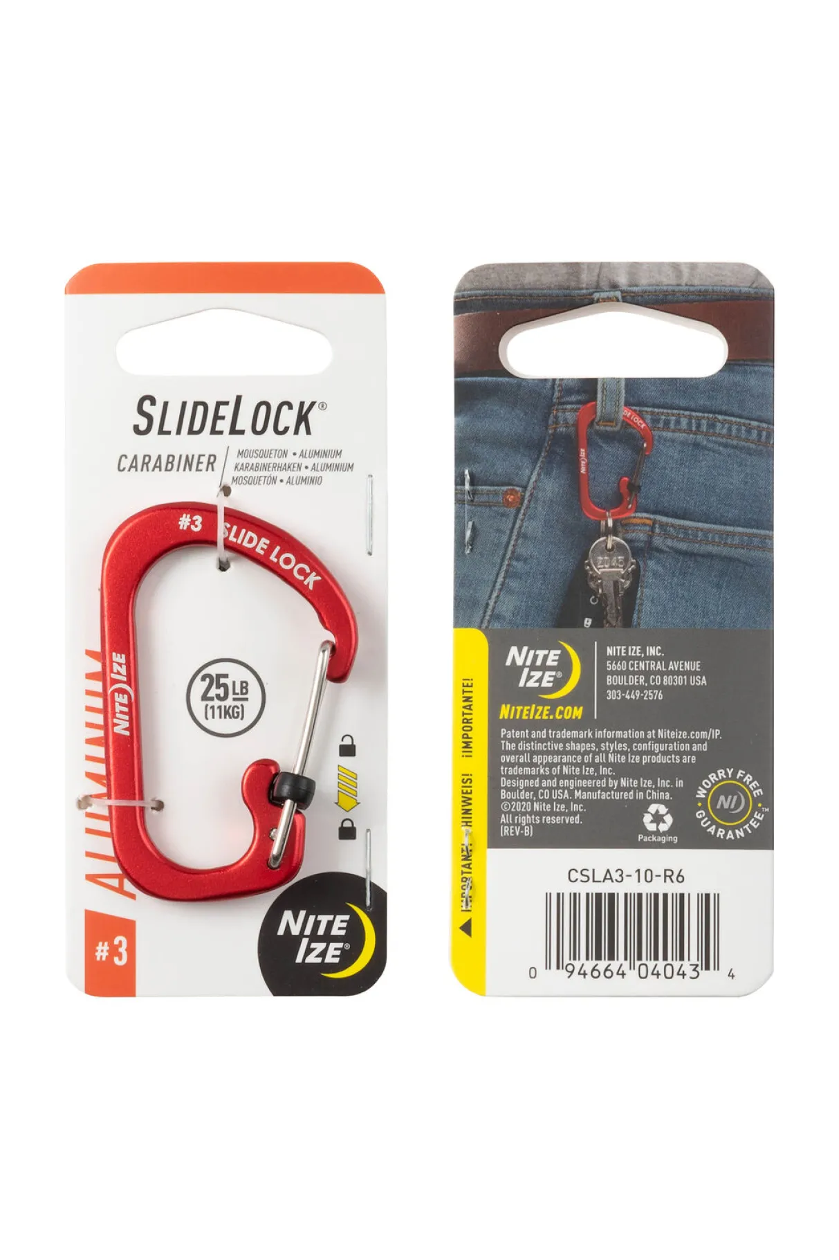 Macpac Carabiners>Nite Ize Slidelock Aluminium Carabiner #3