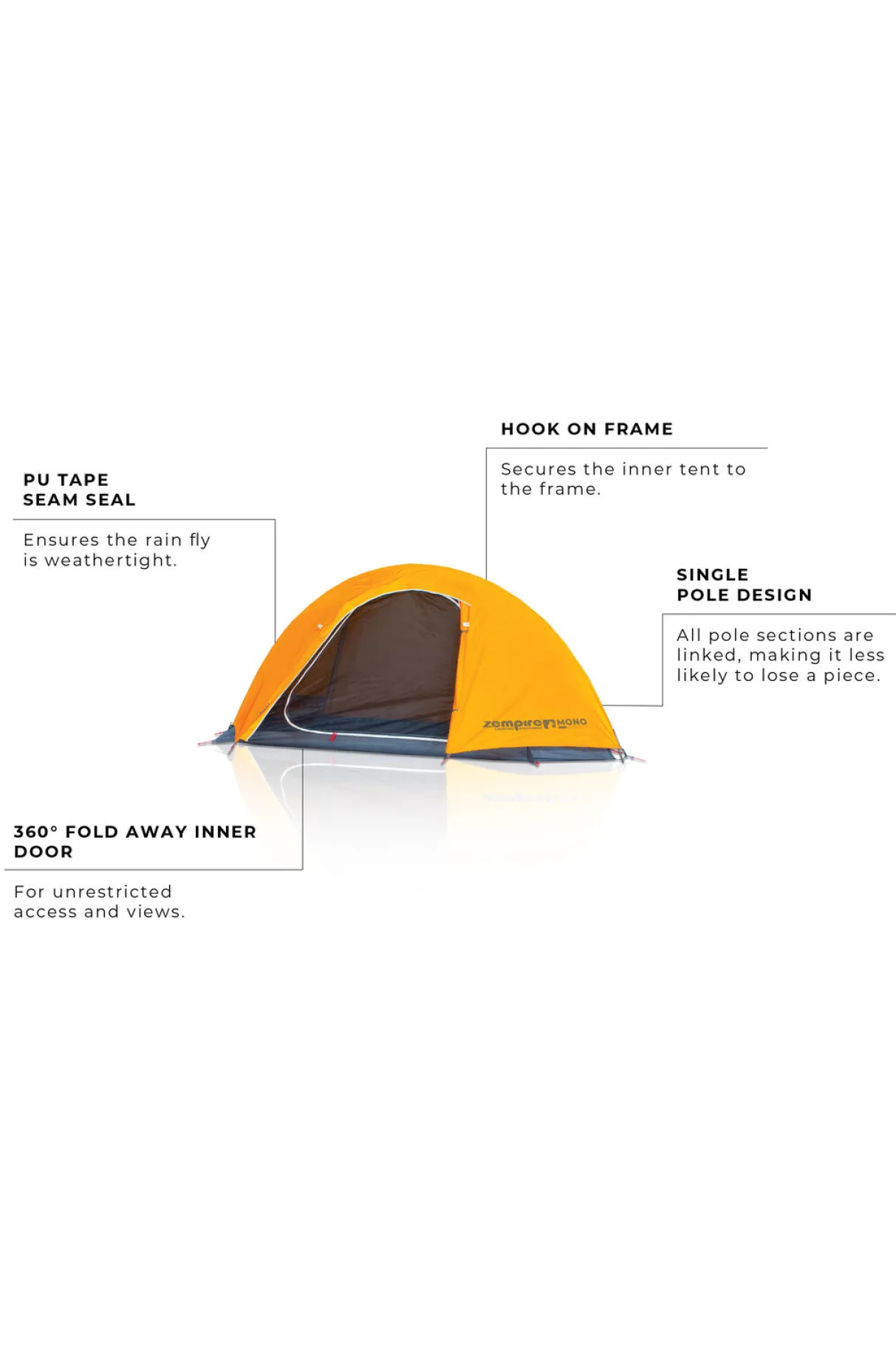 Macpac Hiking & Alpine Tents>Zempire Mono 1 Person Hiking Tent