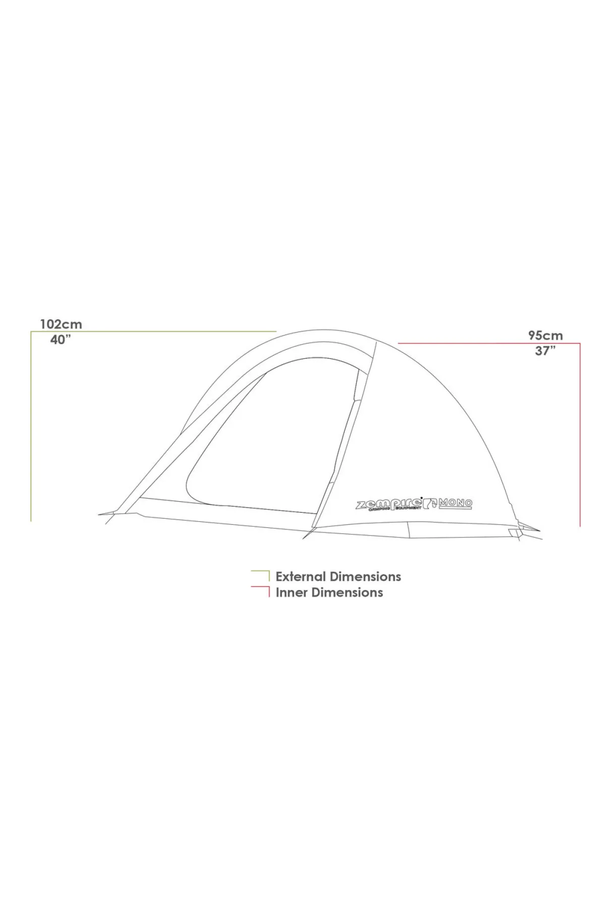 Macpac Hiking & Alpine Tents>Zempire Mono 1 Person Hiking Tent