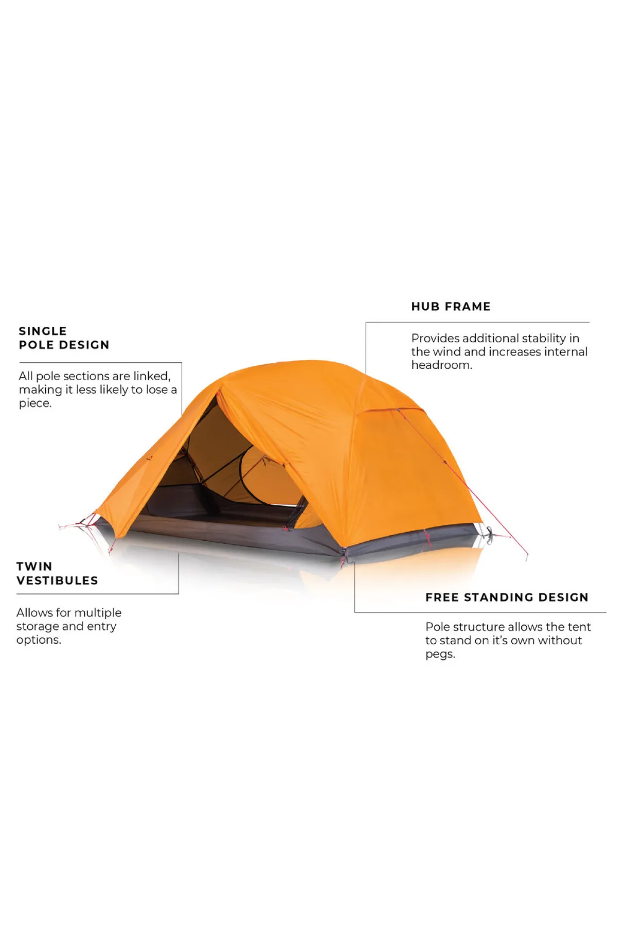 Macpac Hiking & Alpine Tents>Zempire Zeus 2 Person Hiking Tent